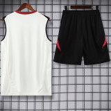 2025 M Utd White Vest Training Jersey(A Set)