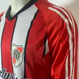 2003/04 River Plate Away Retro Long Sleeve Soccer Jersey