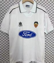 1996/97 Valencia Home White Retro Soccer Jersey