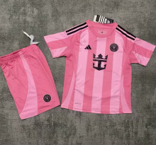 2025/26 Inter Miami Home Pink Kids Soccer Jersey