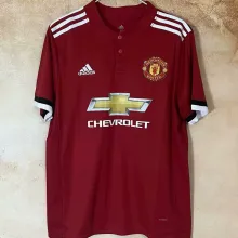 2017/18 M Utd Home Red Retro Soccer Jersey