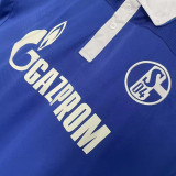 2010/11 Schalke 04 Home Blue Retro Soccer Jersey