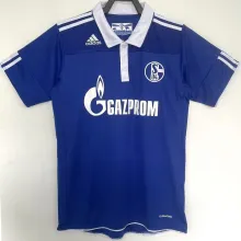 2010/11 Schalke 04 Home Blue Retro Soccer Jersey