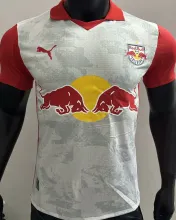 2025/26 RB SALZBURG Bull Red Home White Player Version Jersey 萨尔茨堡红牛