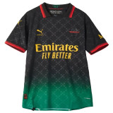 ”RAFA LEãO“  #10 AC Milan x Off White 4Th Fans Soccer Jersey 2024/25 ★★