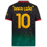 ”RAFA LEãO“  #10 AC Milan x Off White 4Th Fans Soccer Jersey 2024/25 ★★