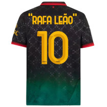 ”RAFA LEãO“  #10 AC Milan x Off White 4Th Fans Soccer Jersey 2024/25 ★★