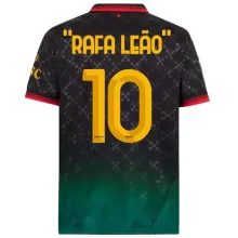”RAFA LEãO“  #10 AC Milan x Off White 4Th Fans Soccer Jersey 2024/25 ★★