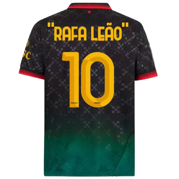 ”RAFA LEãO“  #10 AC Milan x Off White 4Th Fans Soccer Jersey 2024/25 ★★