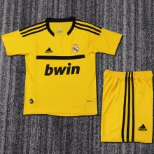 2011/12 RM Goalkeeper Yellow Retro Kids Soccer Jersey