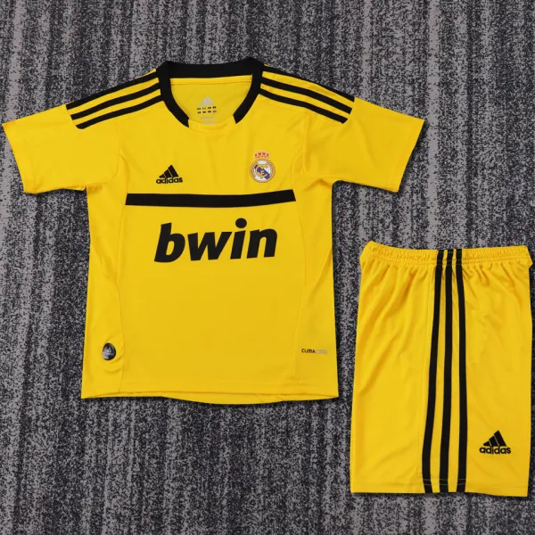 2011/12 RM Goalkeeper Yellow Retro Kids Soccer Jersey