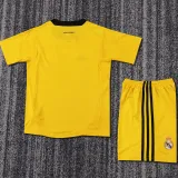 2011/12 RM Goalkeeper Yellow Retro Kids Soccer Jersey