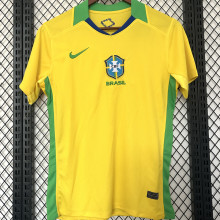 2025/26 Brazil Home Yellow Fans Jersey