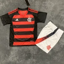 2025/26 Flamengo Home Kids Soccer Jersey