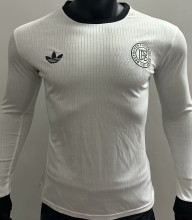 2025 Germany 125Th White Player Version Long Sleeve Soccer Jersey