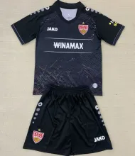 2024/25 VFB Stuttgart Third Black Kids Soccer Jersey
