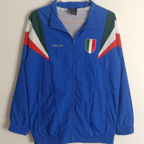 2025 Italy Blue Retro Style Windbreaker