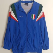 2025 Italy Blue Retro Style Windbreaker