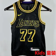 Lakers DONCIC #77 Black Kids NBA Jersey 童装