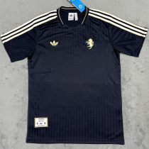 2025 JUV Black Retro Style Soccer Jersey