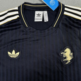 2025 JUV Black Retro Style Soccer Jersey