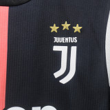 2019/20 JUV Home White Black Retro Player Version Soccer Jersey