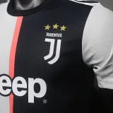 2019/20 JUV Home White Black Retro Player Version Soccer Jersey
