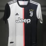 2019/20 JUV Home White Black Retro Player Version Soccer Jersey