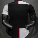 2019/20 JUV Home White Black Retro Player Version Soccer Jersey
