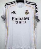 2025/26 RM Home 1:1 Quality White Fans Soccer Jersey