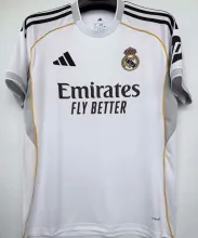 2025/26 RM Home 1:1 Quality White Fans Soccer Jersey