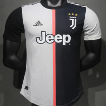 2019/20 JUV Home White Black Retro Player Version Soccer Jersey