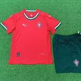 2025/26 Portugal Home Red Player Version Kids Jersey 球员版童装