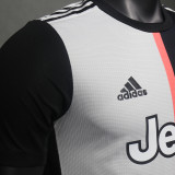 2019/20 JUV Home White Black Retro Player Version Soccer Jersey