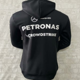 2025 Mercedes AMG Petronas F1 Black Hoody Jacket