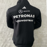 2025 Mercedes AMG Petronas F1 Black Hoody Jacket