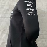 2025 Mercedes AMG Petronas F1 Black Hoody Jacket