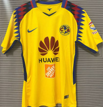 2018 Club America Home Yellow Retro Soccer Jersey