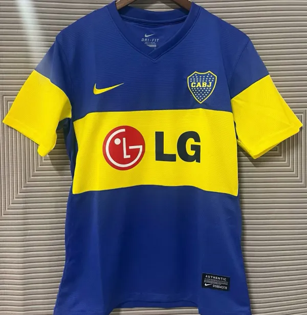 2011/12 Boca Home Retro Soccer Jersey