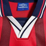 1998 England Away Red Retro Soccer Jersey