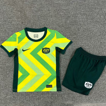 2025/26 Australia Home Kids Soccer Jersey
