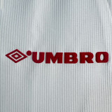 1998/99 M Utd White Retro Soccer Jersey