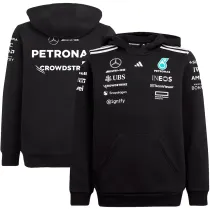 2025 Mercedes AMG Petronas F1 Black Hoody Jacket