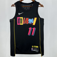 2025 Miami Heat JAQUEZ JR. #11 Black City Edition NBA Jersey