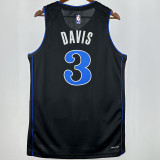 2025 Mavericks DAVIS #3 Black NBA Jersey
