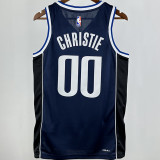 2025 Mavericks CHRISTIE #00 Sapphire Blue City Edition NBA Jersey