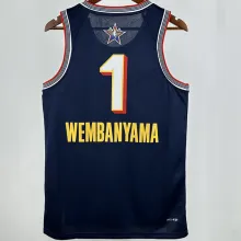 2025 ALL-STAR WEMBANYAMA #1 Dark Blue NBA Jerseys