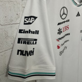 2025 Mercedes AMG Petronas F1 White Team T-Shirt