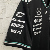 2025 Mercedes AMG Petronas F1 Black Team T-Shirt