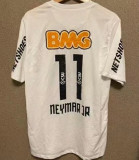 2012/13 Santos White Retro Kids Long Sleeve Soccer Jersey